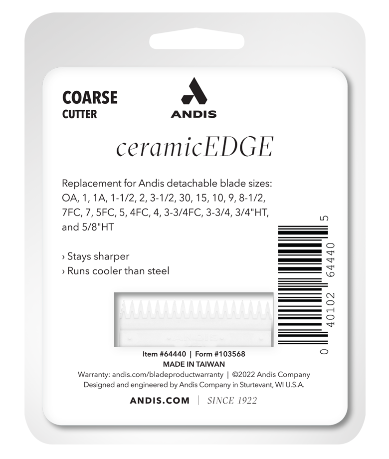 Andis Ceramicedge Blade Replacement - Coarse Cutter
