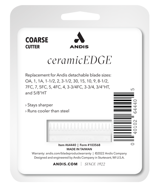 Andis Ceramicedge Blade Replacement - Coarse Cutter