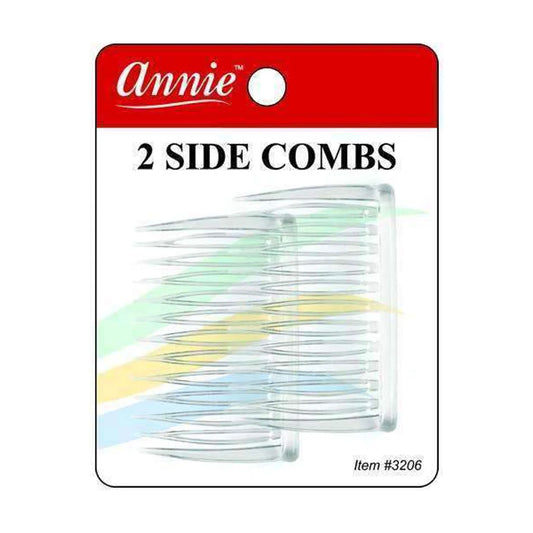 Annie 2 Side Combs Clear