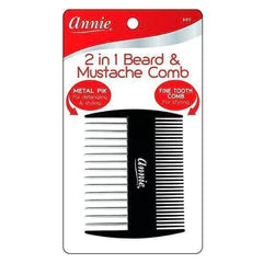 Annie 2n1 Beard Mustache Comb