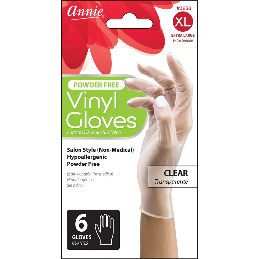 Annie powder free vinyl gloves