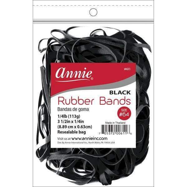 Annie Rubber Bands thick black