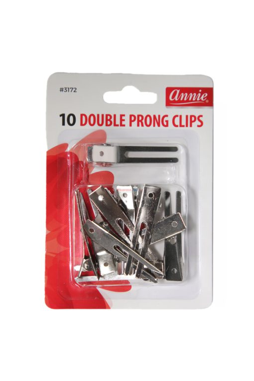 Annie Double Prong Clip-10pk